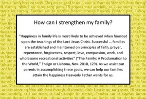 How can I strengthen my family sm